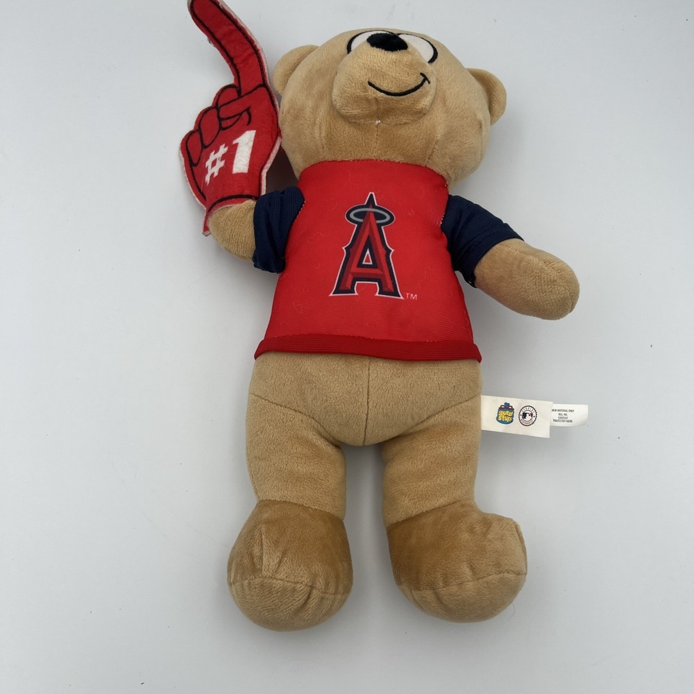 Good Stuff Plush Los Angeles Angels Stuffed Bear with Foam Hand #1 MLB - Picture 5 of 11